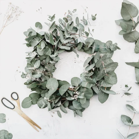 Christmas Wreath making workshop at Samares Manor