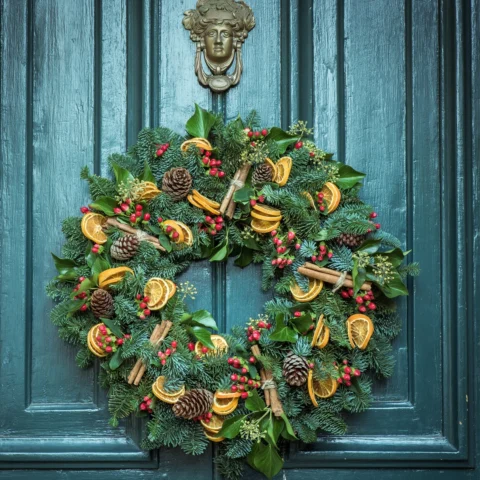 Christmas Wreath making workshop at Samares Manor